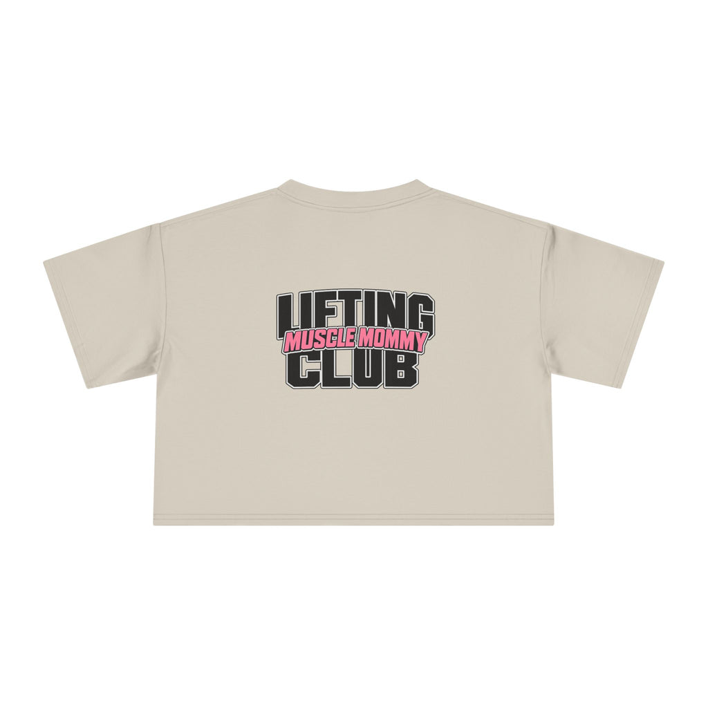 Lifting Club Muscle Mommy Crop Tee