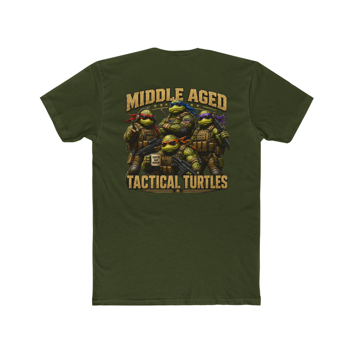 Middle Aged Tactical Turtles T-Shirt