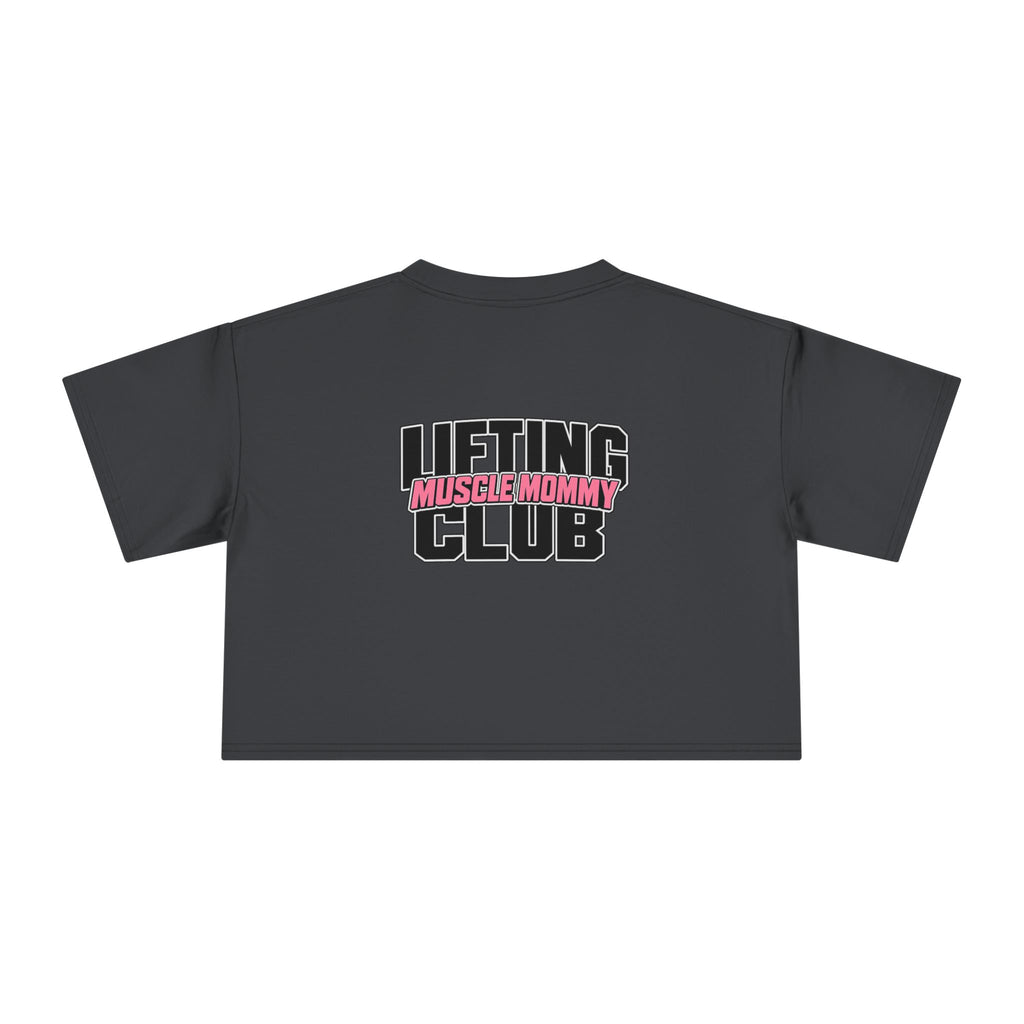 Lifting Club Muscle Mommy Crop Tee