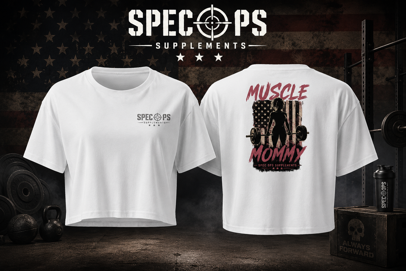 Muscle mommy crop top
