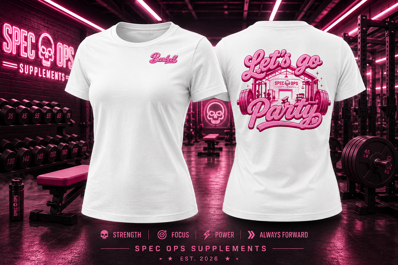 Barbell Women's Relaxed T-Shirt