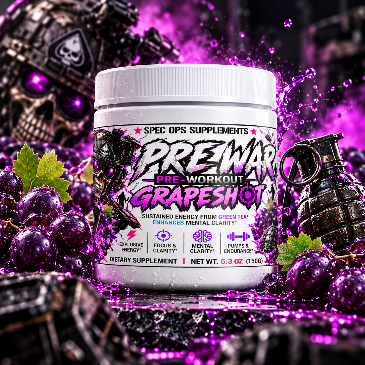 Pre Workout Low Stim (Sour Grape)