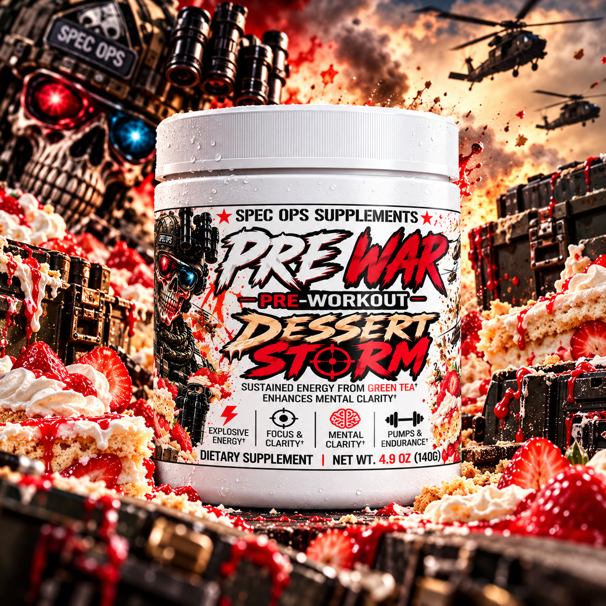 Pre Workout Low Stim(Strawberry Shortcake)